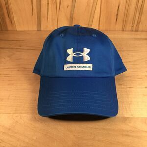 Under Armour Hat Cap Blue UA Free Fit Men's Beltback Logo Adjustable